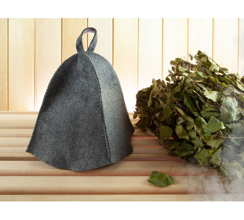 Банная шапка Heat Off, серая