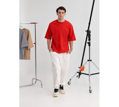 Футболка оверсайз унисекс Kosmos 2.0, красная