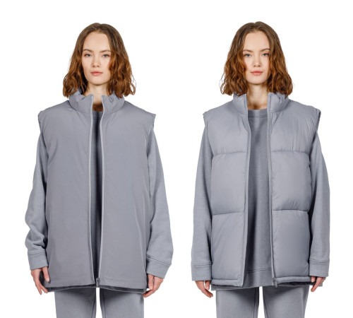 Жилет двусторонний V2, серый