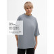 Футболка унисекс оверсайз T1, серая