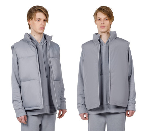 Жилет двусторонний V2, серый