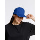 Бейсболка Classic, ярко-синяя с белым кантом