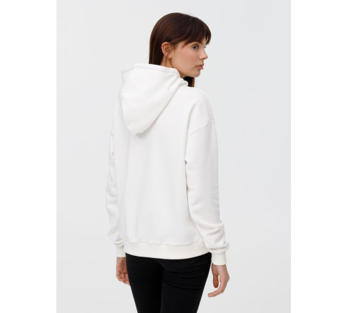 Толстовка унисекс оверсайз на молнии Zippy Terry, белая