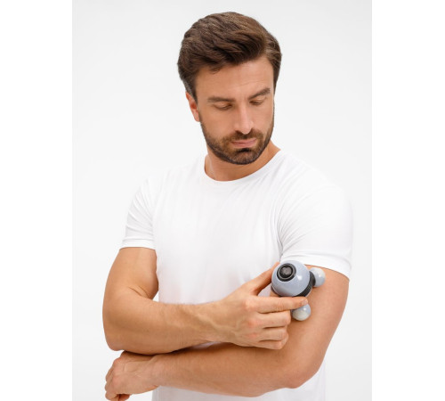 Ручной вибромассажер Spacy, серый с черным