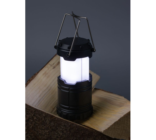 Кемпинговый фонарь с имитацией пламени Lindau Flame, черный