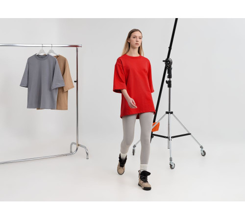 Футболка оверсайз унисекс Kosmos 2.0, красная