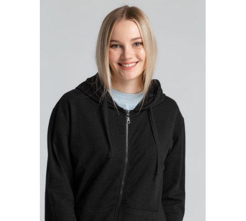 Толстовка на молнии с капюшоном Siverga 2.0, черная