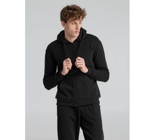 Толстовка на молнии с капюшоном Siverga Heavy 2.0, черная