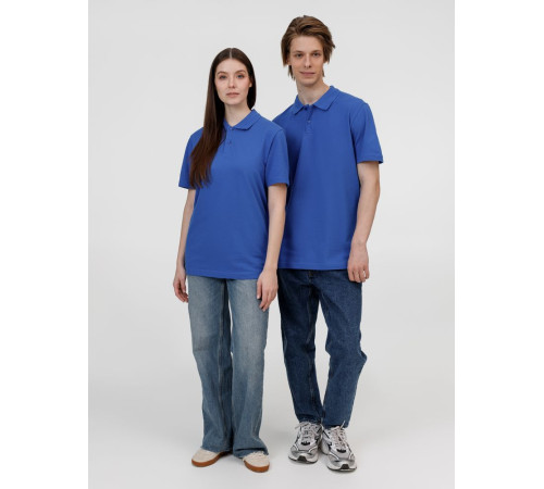 Рубашка поло унисекс Pulse, ярко-синяя (royal)