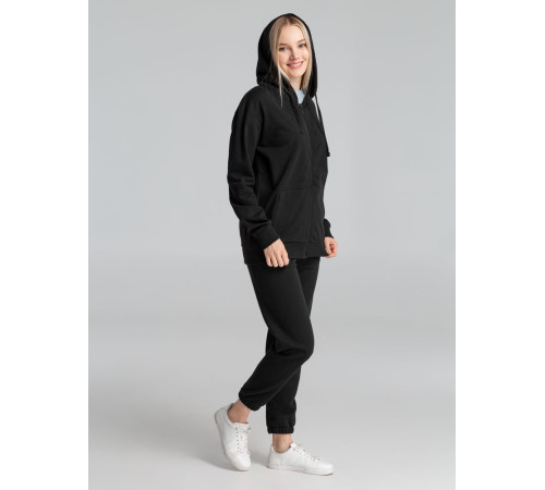 Толстовка на молнии с капюшоном Siverga 2.0, черная