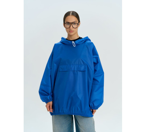 Дождевик-анорак Alatau, укороченный, синий, единый размер