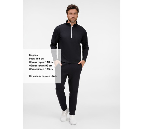 Свитшот на молнии Morfiss, черный