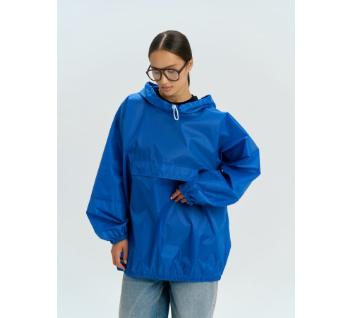 Дождевик-анорак Alatau, укороченный, синий, единый размер