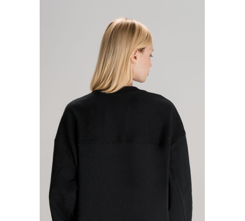 Свитшот оверсайз унисекс Vozduh, черный