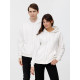 Толстовка унисекс оверсайз на молнии Zippy Terry, белая
