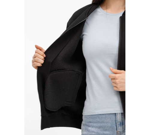 Бомбер унисекс Estado, черный