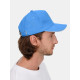 Бейсболка Classic 2.0, синяя с белым кантом