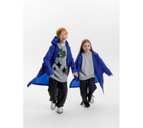 Дождевик детский RainDrop Kids, ярко-синий