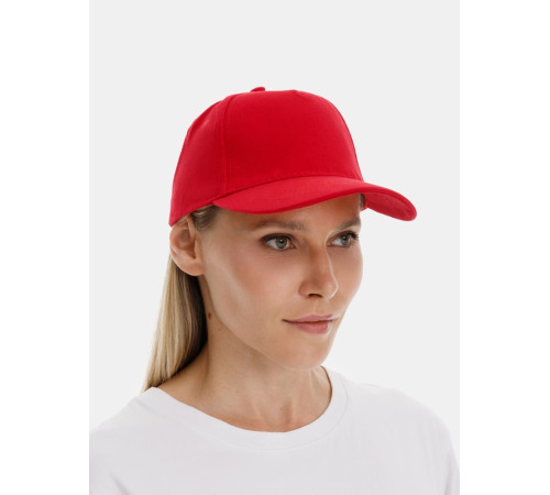 Бейсболка Long Beach, красная