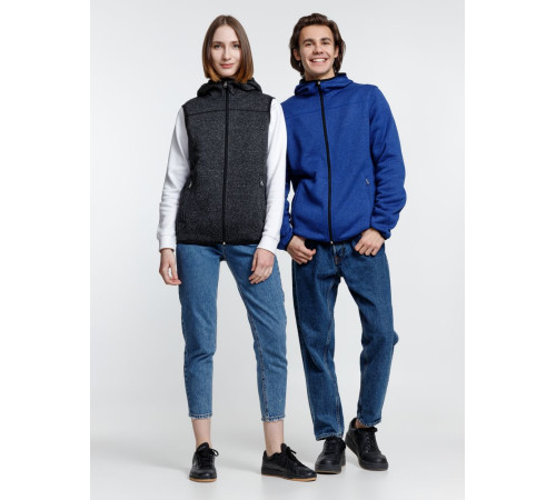 Жилет с капюшоном унисекс Gotland, черный