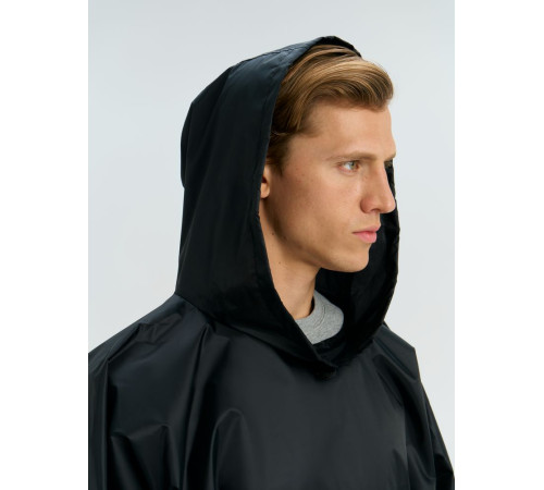 Дождевик-анорак Alatau, укороченный, черный, единый размер