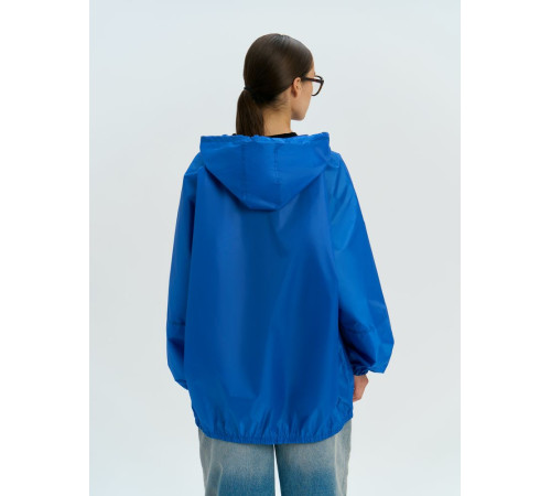 Дождевик-анорак Alatau, укороченный, синий, единый размер