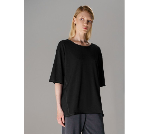 Футболка оверсайз унисекс Vozduh, черная