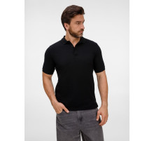 Рубашка поло унисекс Upswing, черная