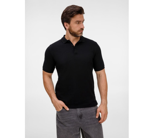 Рубашка поло унисекс Upswing, черная