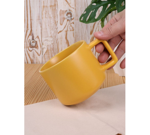 Чашка Jumbo в коробке матовая, желтая