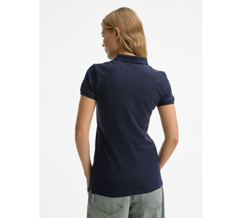 Рубашка поло женская Brandy Women, темно-синяя с белым
