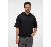 Футболка оверсайз унисекс с капюшоном Neofit, черная