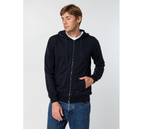Толстовка на молнии с капюшоном Siverga 2.0, темно-синяя