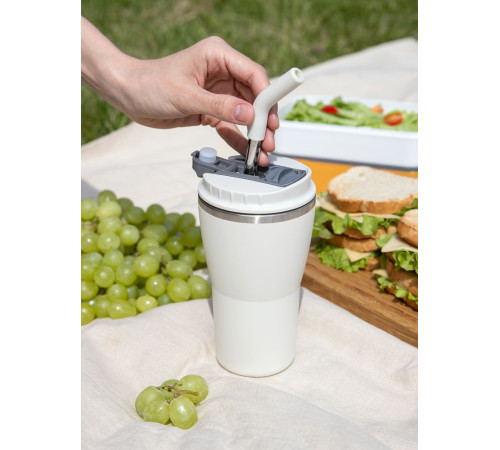 Термостакан Sapporo без логотипа, белый