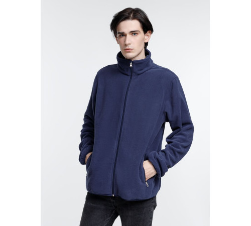 Куртка флисовая унисекс Nesse, темно-синяя