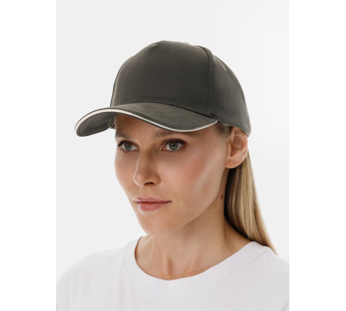 Бейсболка Long Beach, хаки с бежевым