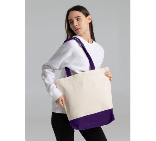 Холщовая сумка Shopaholic, фиолетовая