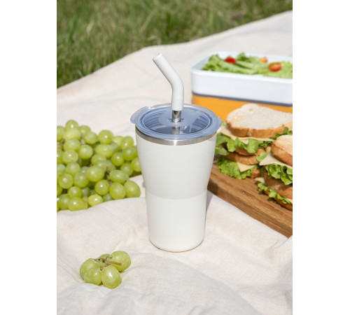 Термостакан Sapporo без логотипа, белый