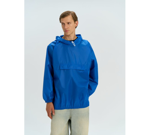 Дождевик-анорак Alatau, укороченный, синий, единый размер