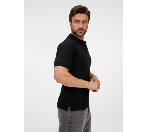 Рубашка поло унисекс Upswing, черная