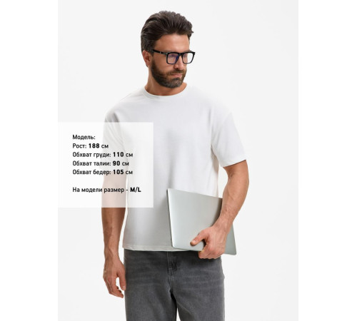 Футболка унисекс Durington, белая