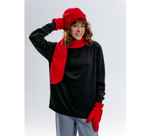 Варежки Fleecy, красные