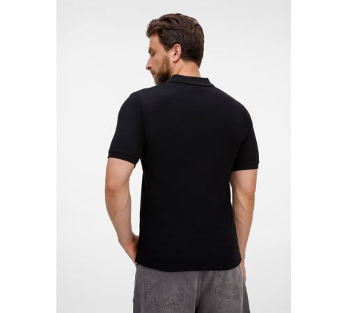 Рубашка поло унисекс Upswing, черная