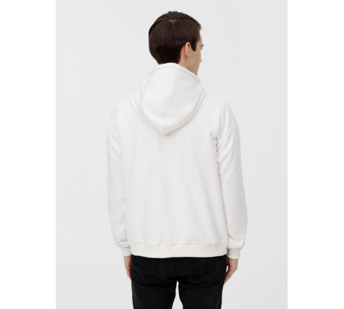 Толстовка унисекс оверсайз на молнии Zippy Terry, белая