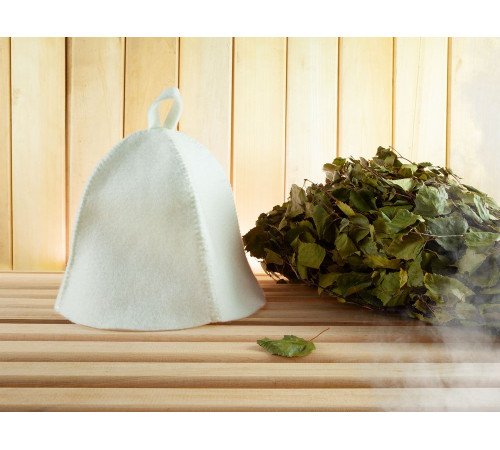 Банная шапка Heat Off, белая