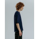 Футболка оверсайз унисекс Base Space, темно-синяя