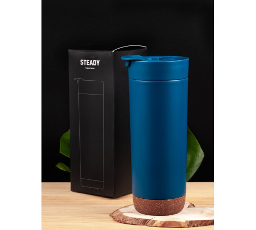 Термостакан Steady, синий