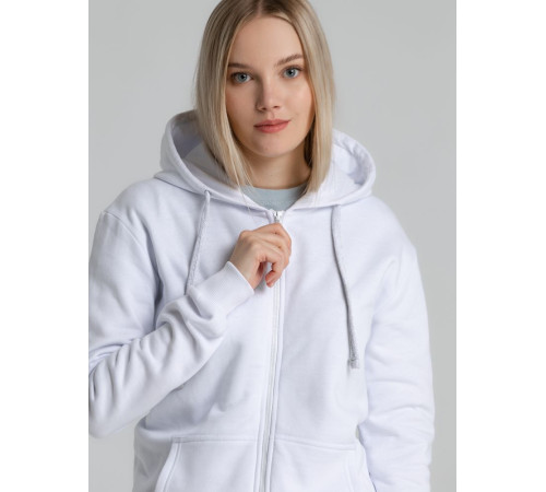 Толстовка на молнии с капюшоном Siverga Heavy 2.0, белая