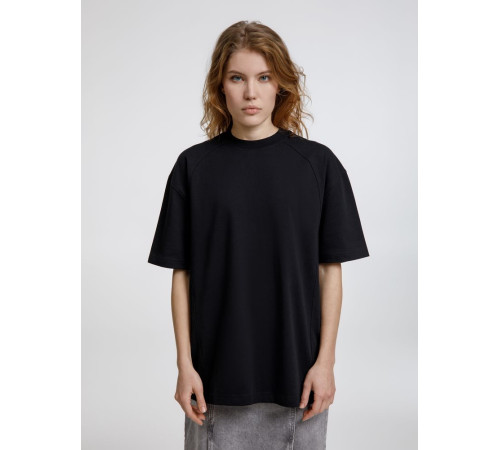 Футболка оверсайз унисекс Sideline, черная