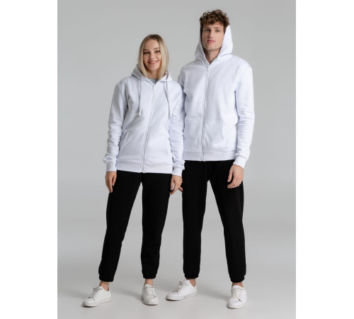 Толстовка на молнии с капюшоном Siverga Heavy 2.0, белая
